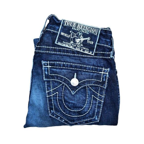 TRUE Religion Jeans Size 31 BILLY BIG T Blue​ - Picture 4 of 10